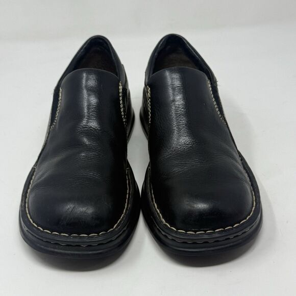 Born Mayflower Loafer Womens 7.5 Black Leather Slip On Casual Comfort Shoes - Picture 5 of 16